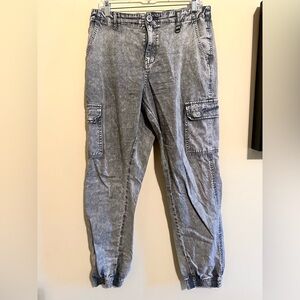 FiveStar General Gray Washed Cargo Jeans | Size L